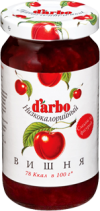 Конфитюр Darbo Вишня низкокалорийный (60% фруктов), стекло 220 г